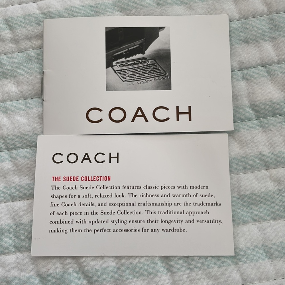 Coach drawstring suede wristley - Picture 9 of 11